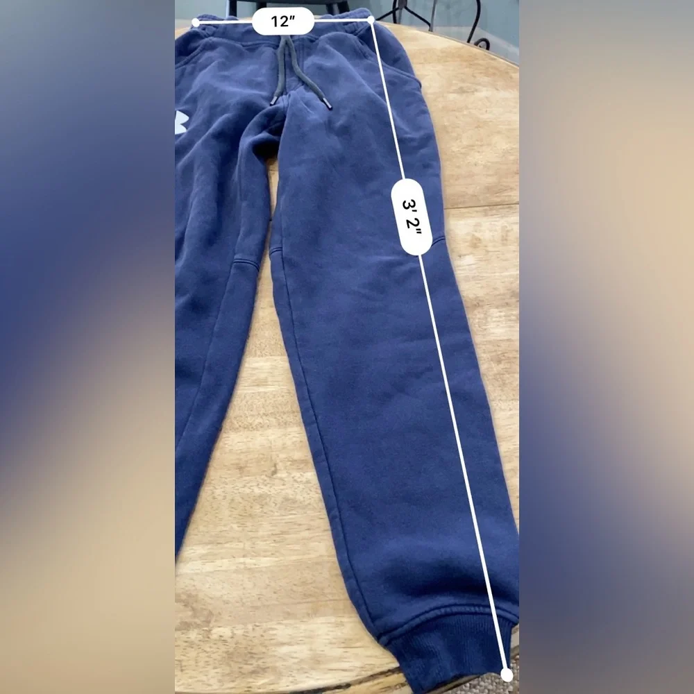 Under Armour Cold Gear Men’s Size Small‎ Navy Logo Joggers - Picture 8 of 10